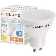 LED žiarovka GU10 PAR16 9W=75W 1055lm 120° CCD Úspora energie za studena 6000K