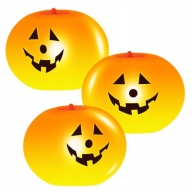 Balónové svietiace tekvicové LED balóny na Halloween, 3 ks.