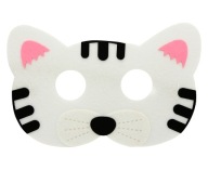 Mačacie maska ​​Kitten Felt na elastickom páse Karnevalový kostým Kinderball Kitty