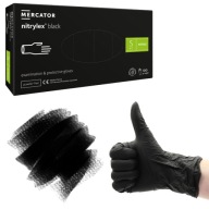 Rukavice nitrilové BLACK MERCATOR NITRYLEX čierne AQL 1,5 100 ks