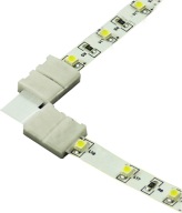 Rohový konektor pre RGB LED pásik + klipy