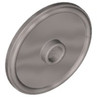 LEGO Round Shield Strieborná svetlá perla 91884