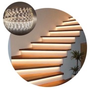 LED pásik na schody/schodíky, neutrálna biela, 12V