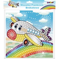 Penová trblietavá mozaika do lietadla Fun&Joy