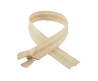Zips, SAMOSTATNÝ Zips, PREkrytý, ČIPKA, 60 cm, BÉŽOVÁ