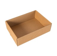 Darčekový kôš z dekoratívnej vlnitej lepenky, 1 ks