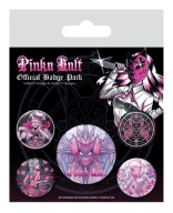 Pinku Kult Deliciously Dark ihlice do batohu na oblečenie Sada 5 ks