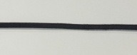 Pletená gumička, ČIERNA, 5 mm, na tvárové masky, 2 metre