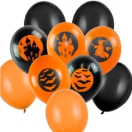Strašidelné halloweenske balóny - 10 kusov