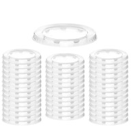 viečka, ploché, opakovane použiteľné plastové PET na poháre 78 mm, 50 ks