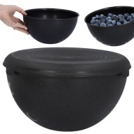 Čierna KUCHYŇSKÁ MISKA z plastu, 3L, POKROK, veľký priemer. 24,5 cm