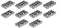 LEGO Tile Grill 1x2 Silver Flat Silver 10 kusov 4619636 2412b