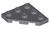 LEGO 2450 PLATE 3x3 tmavosivá DBG NOVINKA (1g)