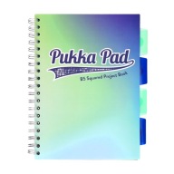Námorný kockovaný zápisník B5 s predelmi Pukka Pad, Projekt Book Seafoam