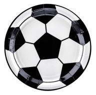 Futbalové taniere s futbalovou narodeninovou loptou