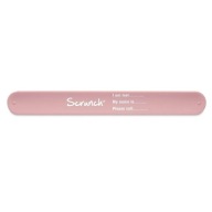 Scrunch informačný náramok - Powder Pink