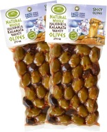 KORVEL Olivy (Kalamata-Halkidiki s paprikou), sada dvoch balení, 500g