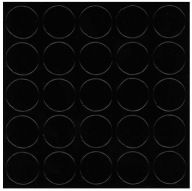 Čiapka samolepiaca 14mm lesklá čierna F551 25ks