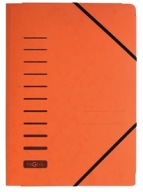 Odolná lepenková zložka formátu A4 s oranžovou gumičkou