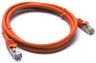 LAN KÁBEL RJ45 CAT 6a SSTP AWG27 LSZH ORANŽOVÁ 6P50 PATCHCORD 5M