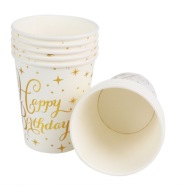 HAPPY BIRTHDAY narodeninové poháre 220 ml párty
