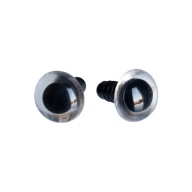 Bezpečnostné oká bezpečnostné upínacie oká pre maskotov 12mm, priehľadné