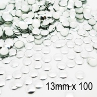 Kovové termo trysky strieborné 13mm 100 ks