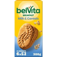 belVita Raňajkové cereálne sušienky s mliekom 300 g