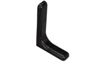 Podpera police s krytom 120 mm ČIERNA