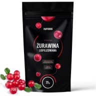 MRAZOM SUŠENÉ BRUSNICE 100% CELÉ 25g HiFOOD YUMMY
