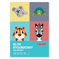 A4 farebný blok na kreslenie/20 Herlitz Animals
