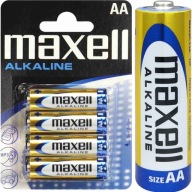 ALKALICKÉ BATÉRIE 4 KS MAXELL LR6 AA 1,5V HRUBÉ TYČKY ORIGINÁL SILNÉ