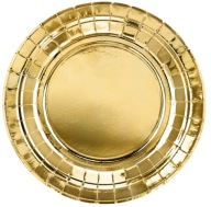 Papierové taniere Golden Birthday Holidays Silvestrovská párty 18cm 6 ks.