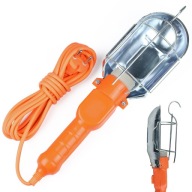 DIELENSKÁ LAMPA, silná, s hákom E27, 10 m KÁBL