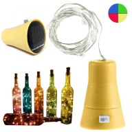 viečko FĽAŠE SOLARNÁ LAMPA 10 LED VIACFAREBNÁ