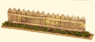 Drevený plot k betlehemu, dĺžka 27 cm / výška 6,5 ​​cm