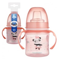 CANPOL STRIEBORNÝ TRÉNINGOVÝ hrnček Výlevka 120 ml 6+