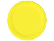Žlté papierové taniere 18 cm 6 ks.
