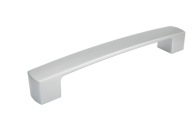 Matná strieborná násada na kuchynskú zásuvkovú skrinku, chróm, 160 mm + skrutky