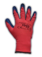 HRUBÉ OCHRANNÉ RUKAVICE polyester latex XL(10)