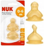 NUK FC+ LATEXOVÝ DUSÍK NA FĽAŠU 0m+ M 2 ks