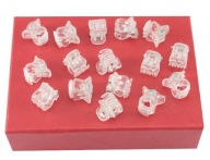 VLASY BRINKS TRANSPARENTNÉ ŽABKY 1,5 cm 15 KS