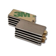 Neodymový magnet 20x10x1 mm s 3M lepiacou páskou 10 ks