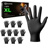 GoGrip NITRILOVÉ RUKAVICE čierne - XL 20 ks.