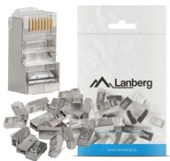 SIEŤOVÁ ZÁSTRČKA RJ45 (8P8C) LANBERG CAT.5E FTP (20 KS) PRE KÁBEL A DRÔT