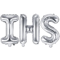 Fóliové balóny s nápisom IHS Communion Letters Silver