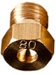 Tryska na plynovú varnú dosku, štandardný závit M6/0,75, veľkosť otvoru 0,80 mm