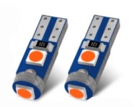 ČERVENÁ žiarovka - R5 T5 3 x POWER LED W1,2W W2W VÝKON