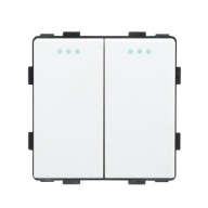Vypínač svetiel 2P mechanická vložka biela RTX SH