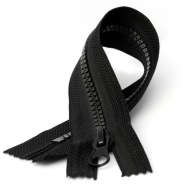 Zipsy 5 kusov 20 cm/30 cm čierne